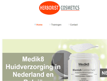 Tablet Screenshot of herboristcosmetics.com